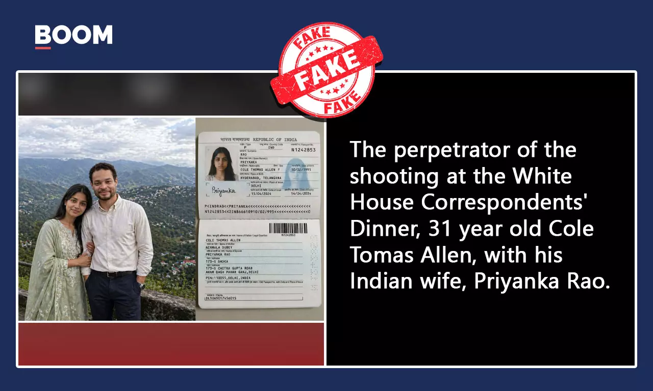 WH Shooting: AI Photo, Fake Passport Peddled As Indian Spouse Of Cole Allen