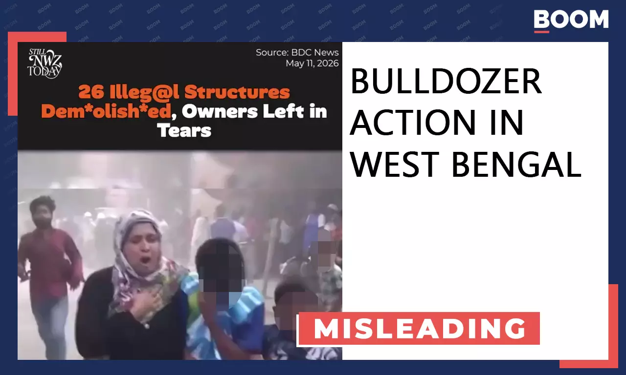 Video Of Demolition Drive From Bangladesh Shared As West Bengal