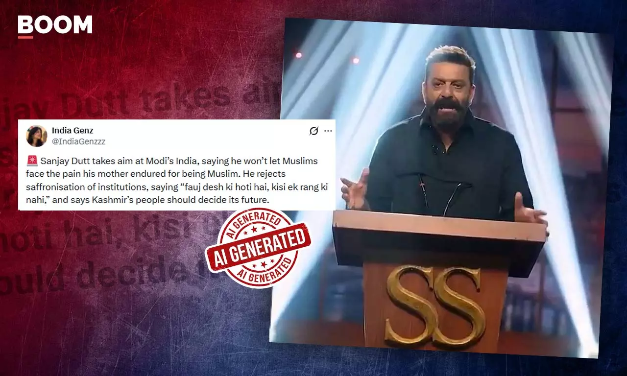 Video Of Sanjay Dutt Calling Out ‘Saffronisation’ Is A Deepfake Video Of Sanjay Dutt Calling Out ‘Saffronisation’ Is A Deepfake