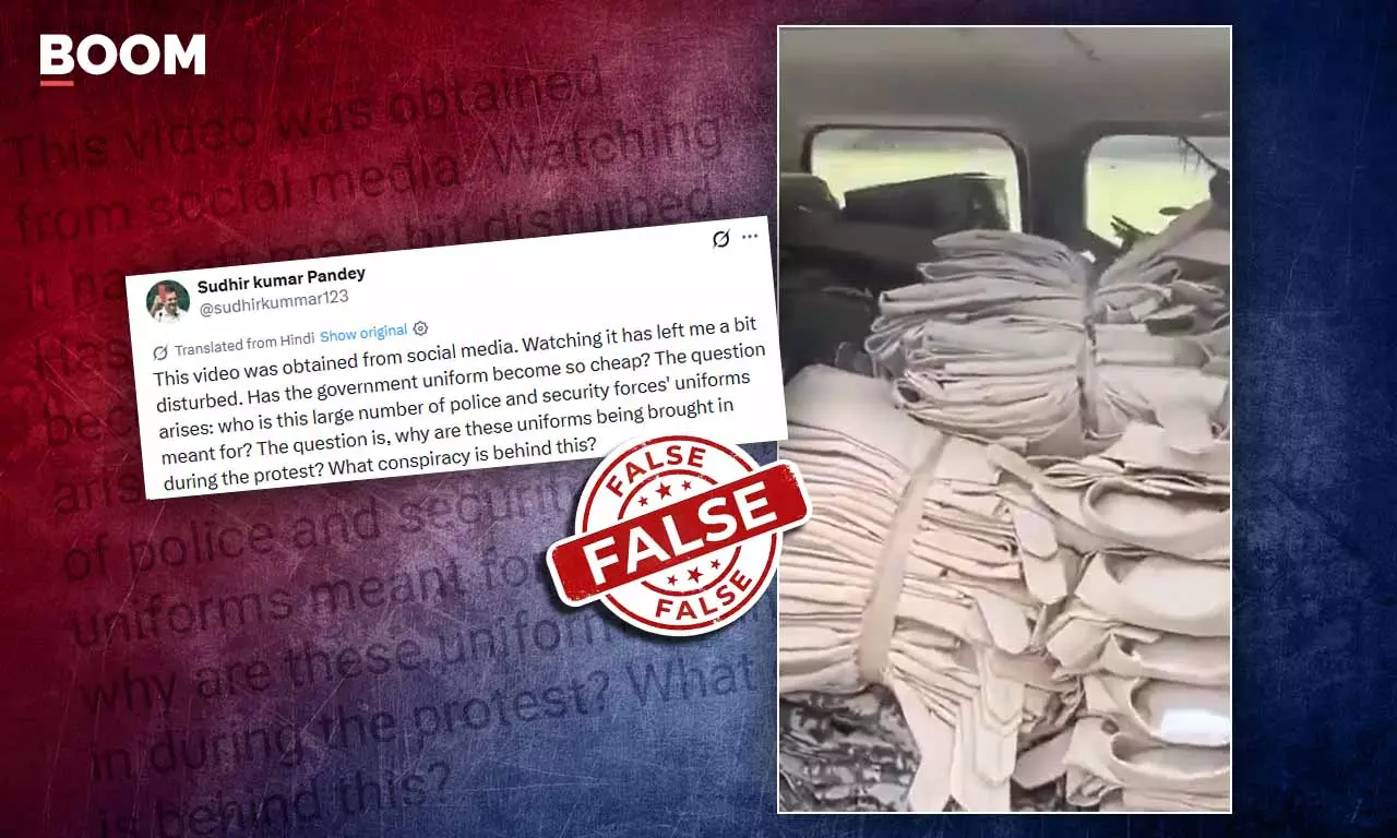 Video From West Bengal Shared As Delhi Police Transporting Uniforms Amid CEC Protests Video From West Bengal Shared As Delhi Police Transporting Uniforms Amid CEC Protests