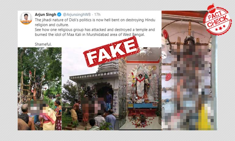 Murshidabad Police Rule Out Communal Angle In Burnt Kali Idol Incident