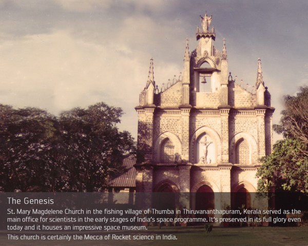 St. Mary Magdelene Church in Trivandrum (Source: ISRO)