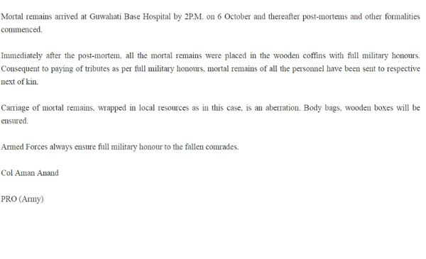 PIB-release on Tawang chopper crash