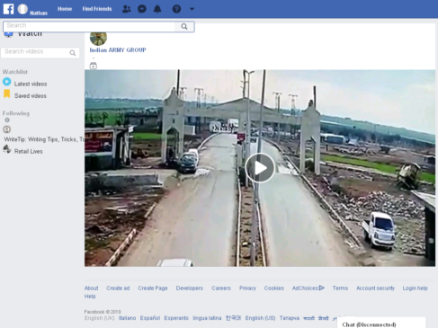 Screenshot of Fb Video blast turkey