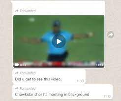 Viral video on WhatsApp 