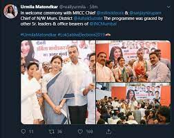 Tweet by fake a/c @reallyurmila on campaigning