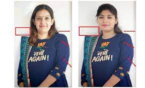 Priyanka Chaturvedi, photoshop, fake, Namo Again