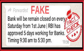 No, Banks Wont Remain Closed Every Saturday From June 1, 2019