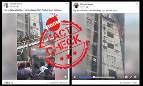 Video of an office fire in Dhaka is shared as Mumbai