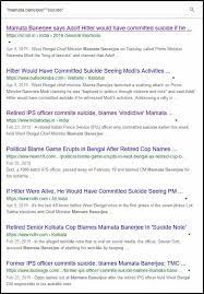 Image shows Google search results for 