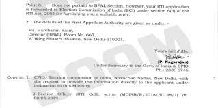 The I&B Ministry has forwarded the RTI filed by BOOM to the EC to answer some questions