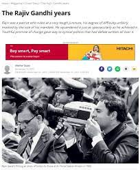 India Today article on Rajiv Gandhi