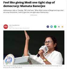 Mamata Banerjee, Narendra Modi, Slap