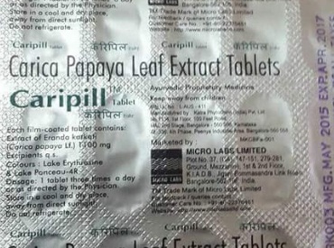 Pepaero, a medicine made from carica papaya leaf extract is claimed to cure dengue in 48 hours.