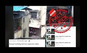 Old building collapse video from Mumbai