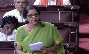 Nirmala Sitharaman in Rajya Sabha