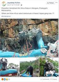 Shiva idol facebook post