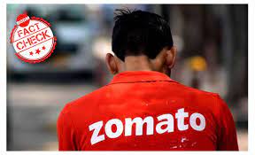 Image shows Zomato logo with tweet