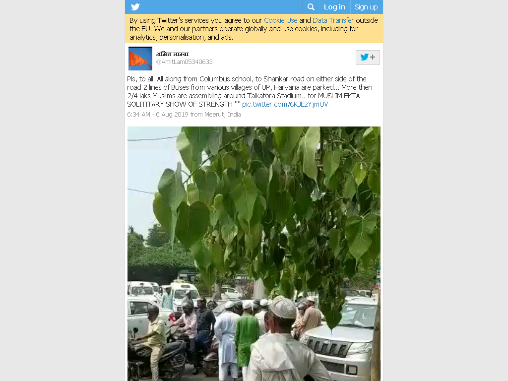 Delhi muslims tweet on protest