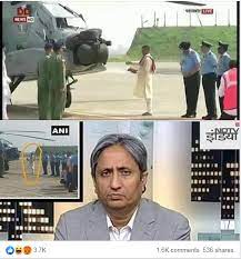 Ravish on Apache helicopter-fake