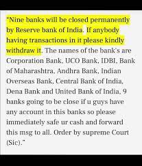 Viral image showing bank shutdown