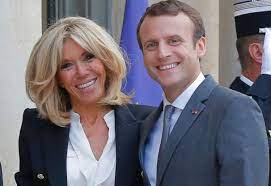 Macron and his wife
