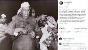 Nehru slapped Viral on facebook