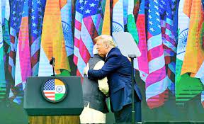 Image shows Modi and Trump.