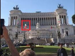 Image shows Trafalgar Square, London.