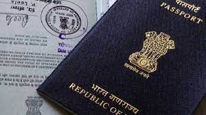 Image shows Indian passport