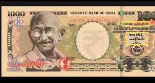 Rs 1000 notes highlight