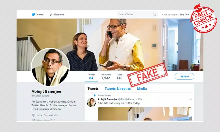 fake-twitter-account Abhijit Banerjee