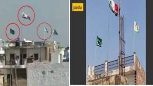 L-R Still from viral video and clear image of the same location